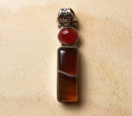 Pendentif Agate en argent