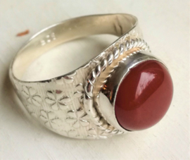 Bague  en Cornaline et Argent