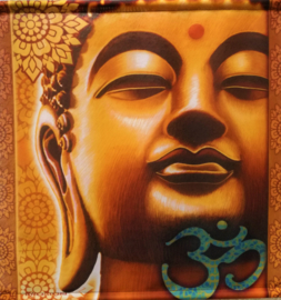 Bannière de méditation Bouddha