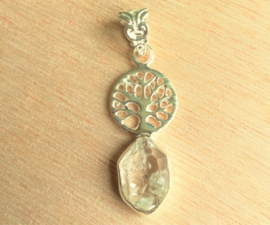 Pendentif Arbre de vie diamant Herkimer