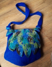 Tas vilt blauw