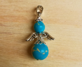 Pendentif ange gardien en - King's Turquoise