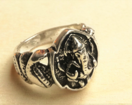 Ring Ganesha zilver