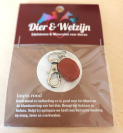 Jaspis edelsteenhanger voor dieren
