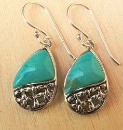 Boucles d'oreilles argent avec Turquoise