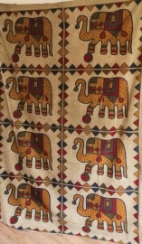 Grand Foulard Eléphants