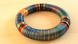 Bracelet indien gris/bleu multicolor