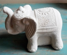 Statue d'un éléphant blanc