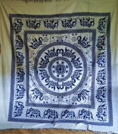 Grand Foulard Indien éléphants