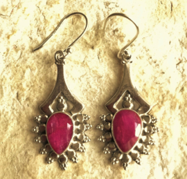 Boucles d'oreilles Rubis