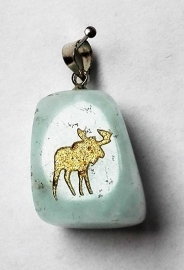 Pendentif  Eland Aigue-marine