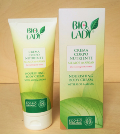 Biologische bodycrème met aloe en argan