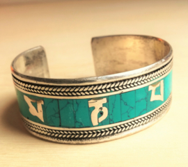 Tibetaanse armband Turkoois