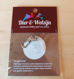 Dier & Welzijn halsbandhanger Bergkristal