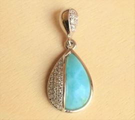 Pendentif Larimar en argent