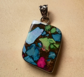 Pendentif Turquoise et Argent 925