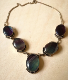 Collier Fluorite en Argent