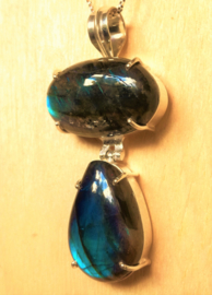 Pendentif  Labradorite et argent 925