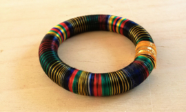 Bracelet indien multicolore - soie
