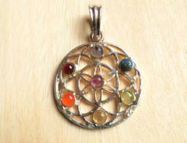 Pendentif Fleur de Vie Chakras