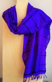 Zijden sjaal paars