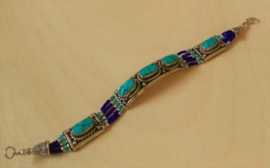 Tibetaanse armband Turkoois