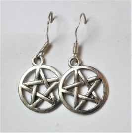 Oorbellen pentagram