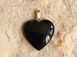 Pendentif cœur en onyx