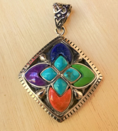 Pendentif en argent et Turquoise