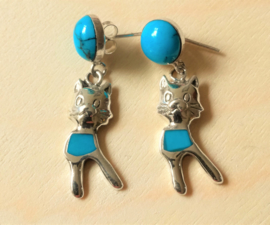 Boucles d'oreilles chats