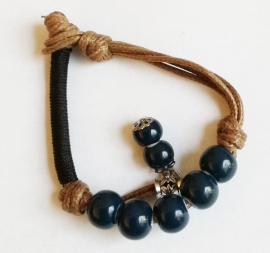 Bracelet tibétain  bleu