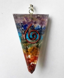 Orgone regenboog hanger