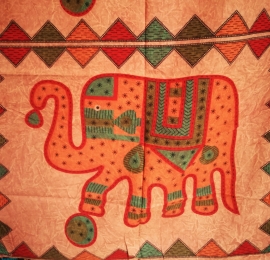 Grand foulard éléphant indien