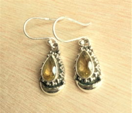 Boucles d'Oreilles Citrine