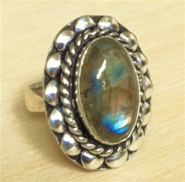 Bague en Labradorite  et Argent