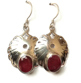 Boucles d`Oreilles Rubis