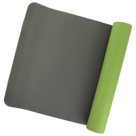 Yogamat groen/grijs TPE