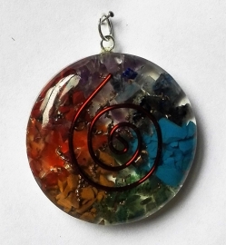 Orgone regenboog hanger