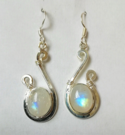 Boucles d`Oreilles Pierre de Lune