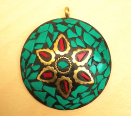 Pendentif Tibétain Malachite