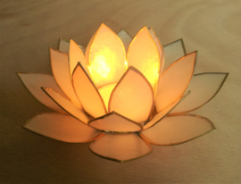 Sphère de lotus en nacre légère