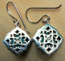 Boucles d'oreilles argent avec Turquoise