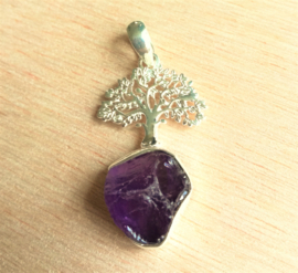 Pendentif Arbre de vie Améthyste