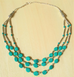 Collier tibétain Turquoise