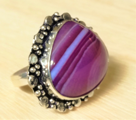 Bague en Agate et Argent