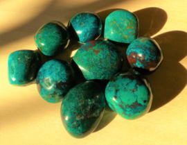 Chrysocolla trommelsteen