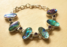 Armband Abalone schelp zilver