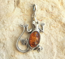 Hagedis hanger Amber