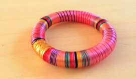 Indiase armband roze -zijde