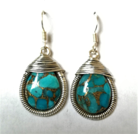 Boucles d'oreilles Turquoise